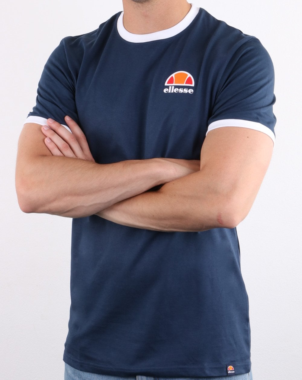 Ellesse Cubist T-Shirt Marineblau/Weiß