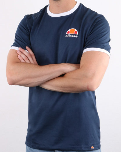 Ellesse Cubist T-Shirt Marineblau/Weiß