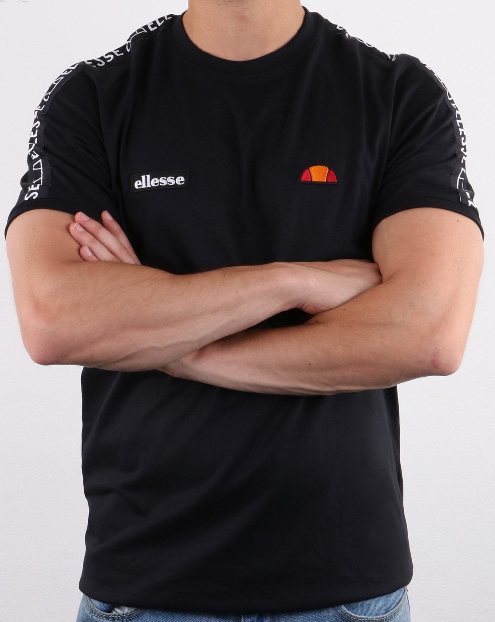 Ellesse Fede Taped T Shirt Black