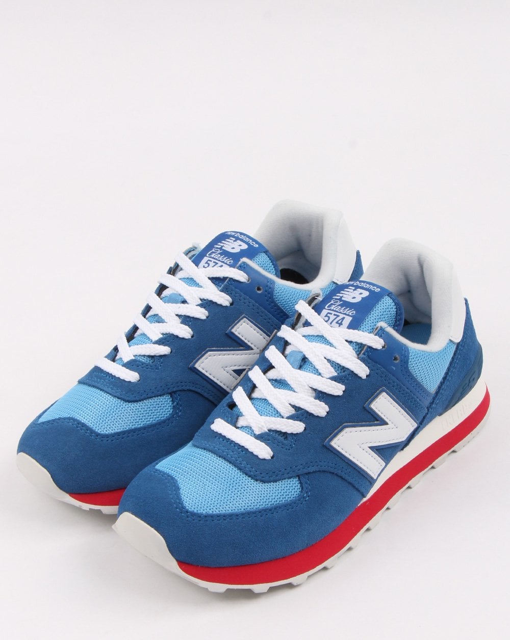 New Balance 574 Sneaker Blau/Weiß