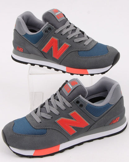 New Balance 574 Turnschuhe Grau/Orange