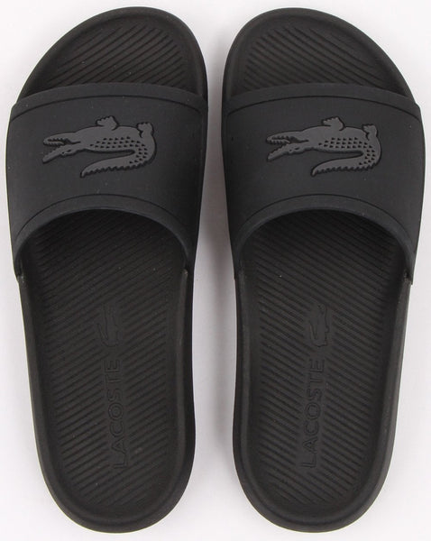 Lacoste Footwear Croco Slide Black/Dark Grey
