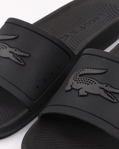 Lacoste Footwear Croco Slide Schwarz/Dunkelgrau