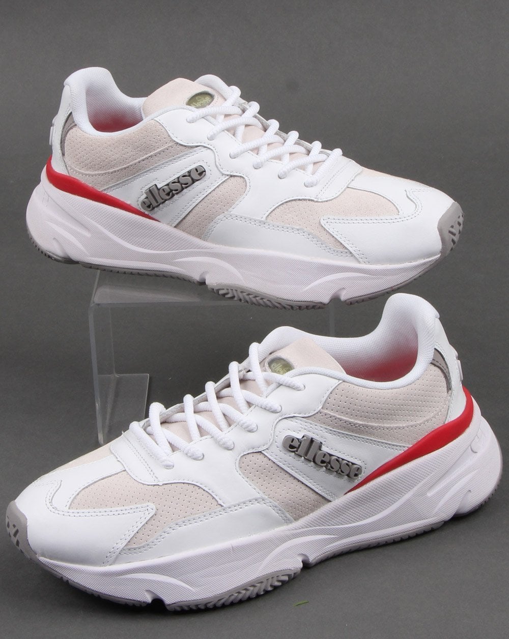 Ellesse – Aurano – Sneaker aus weißem Leder