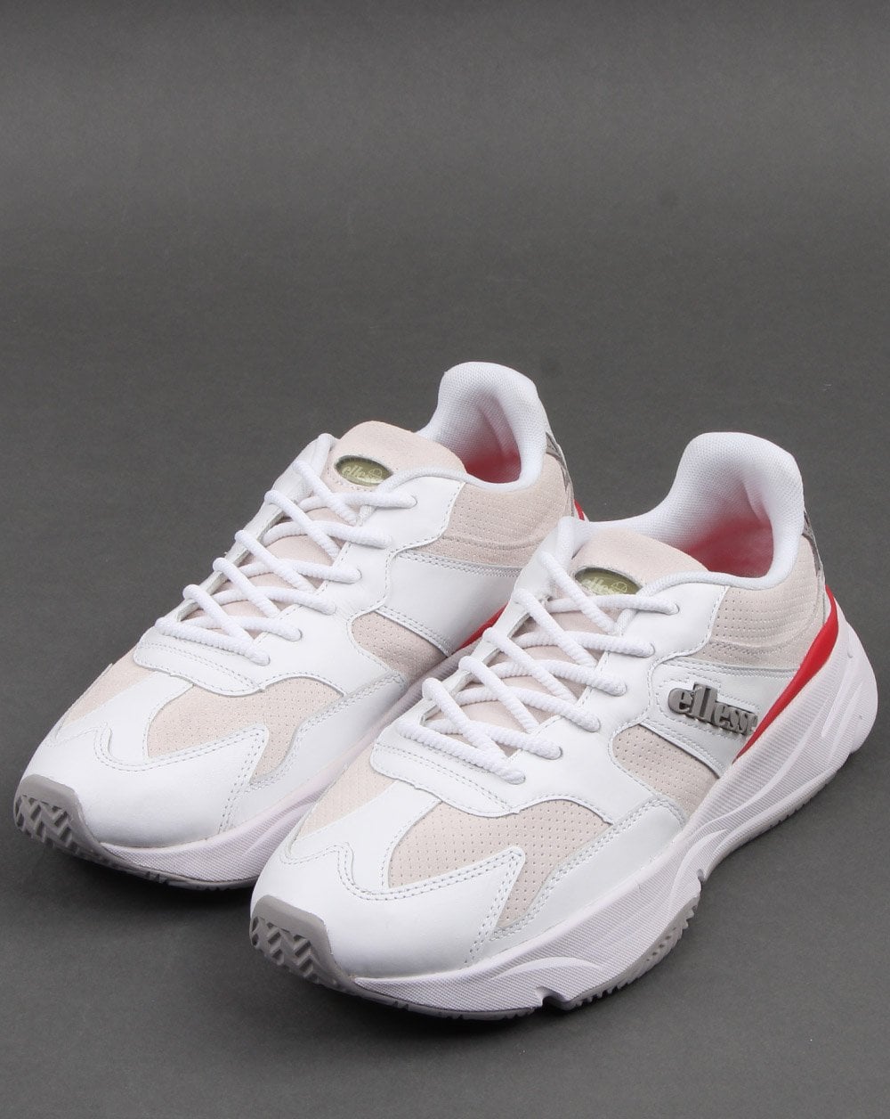 Ellesse – Aurano – Sneaker aus weißem Leder
