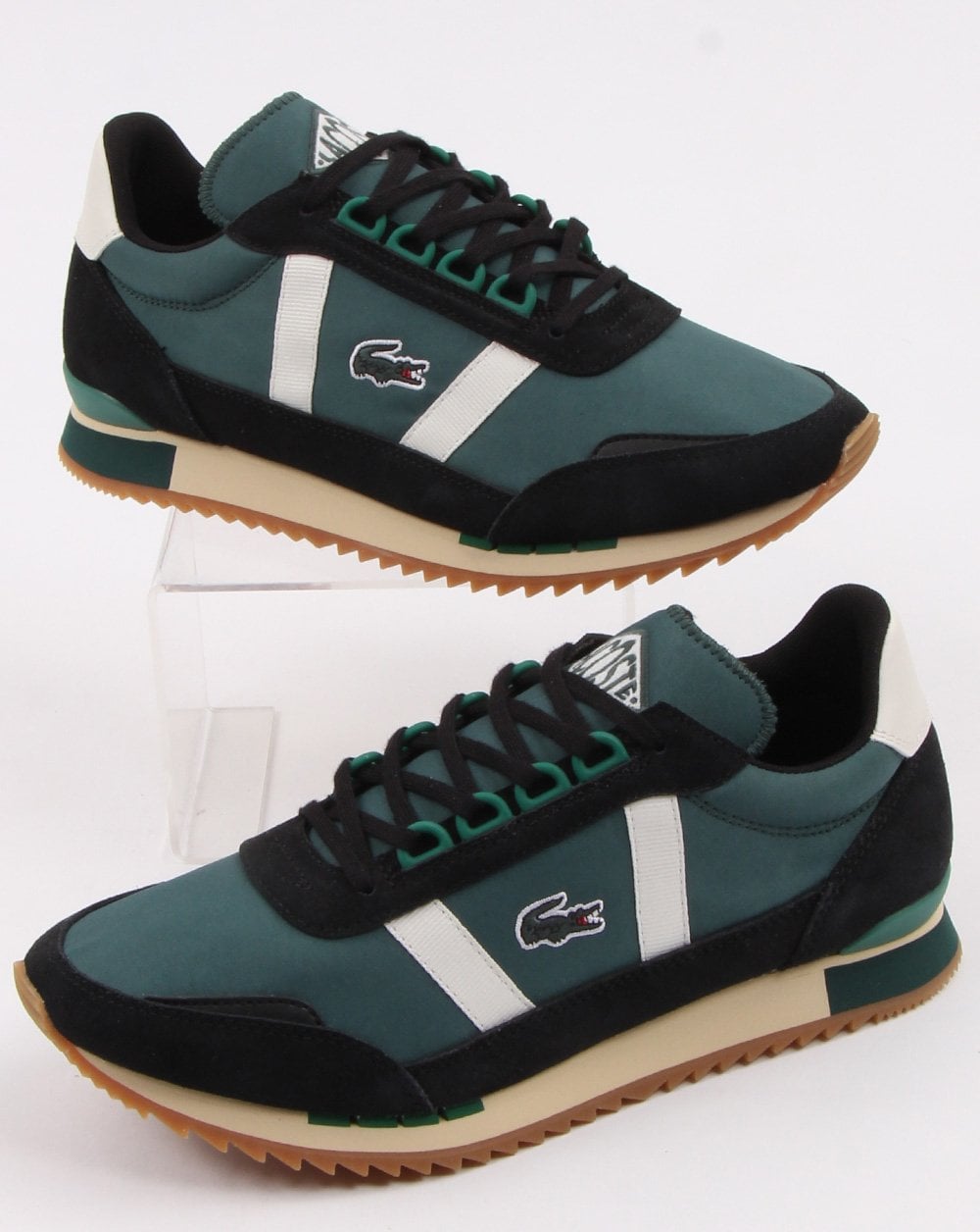 Lacoste Partner Trainer Dark Green/White