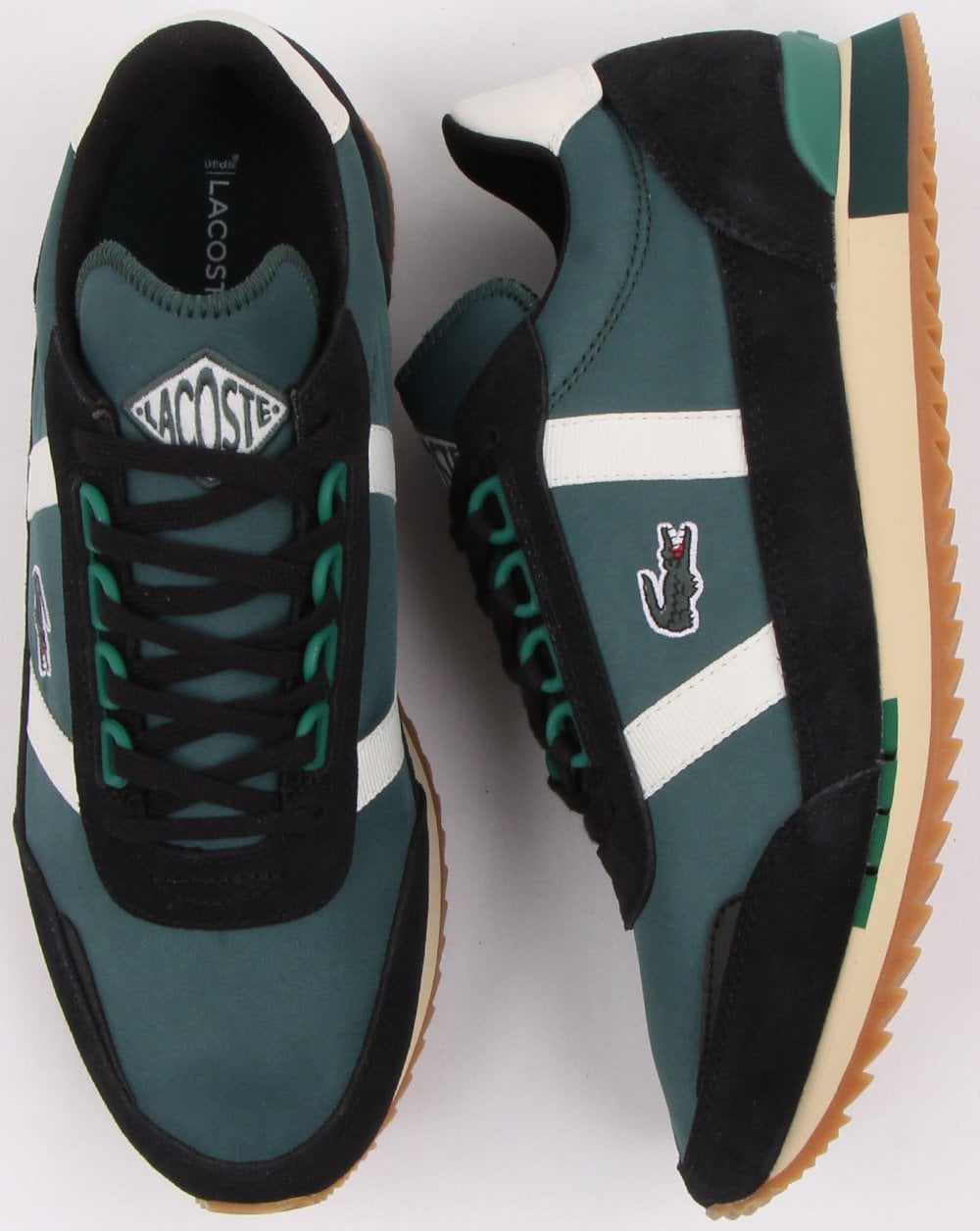 Lacoste Partner Trainer Dark Green/White