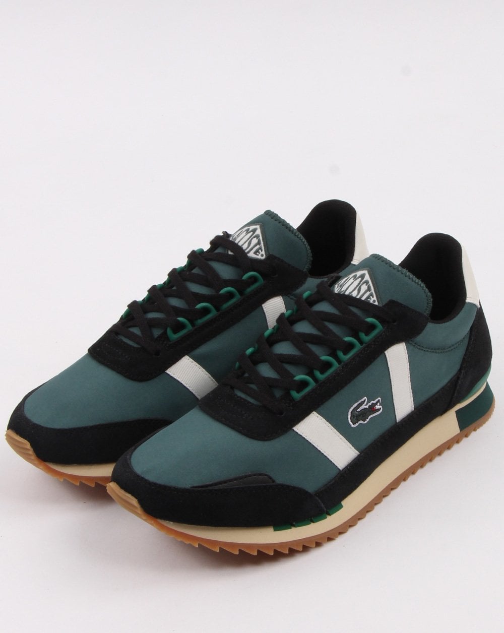 Lacoste Partner Trainer Dunkelgrün/Weiß