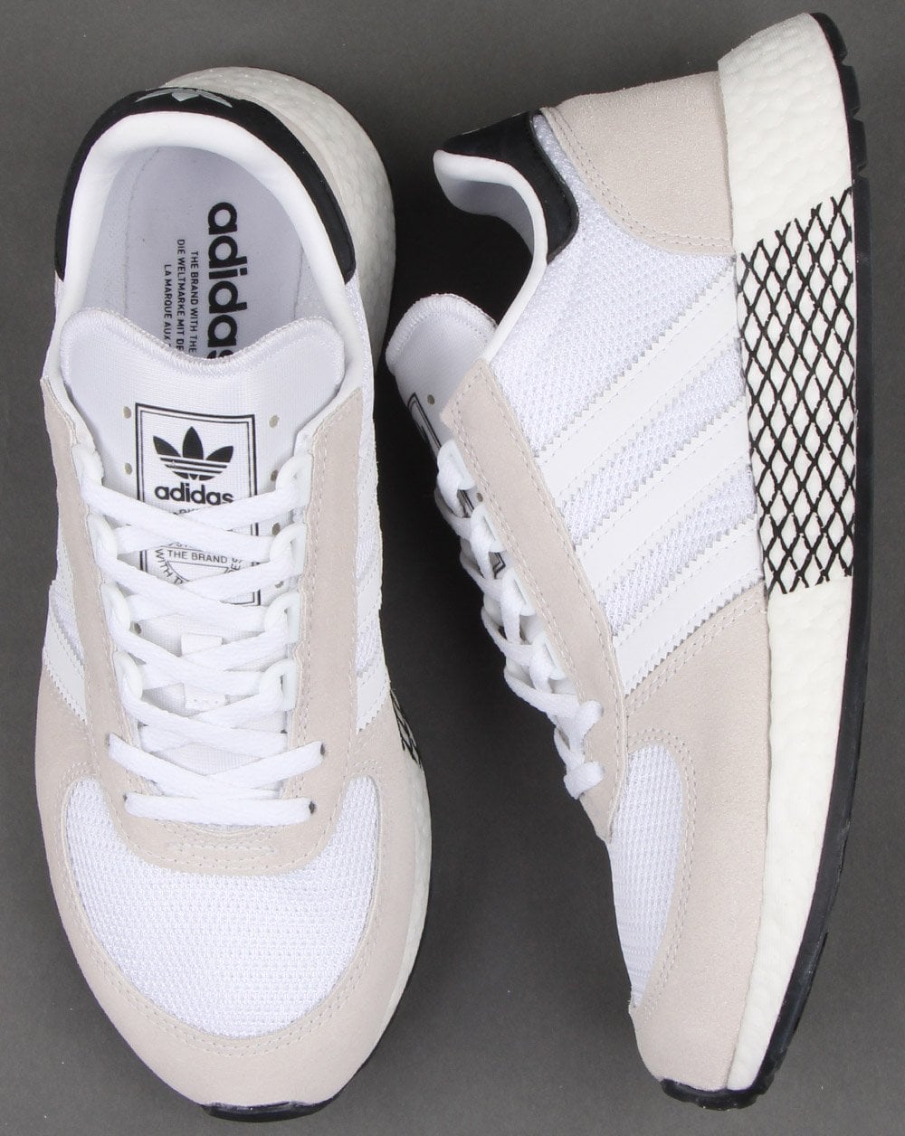 Adidas Marathon Tech Trainers White/Black