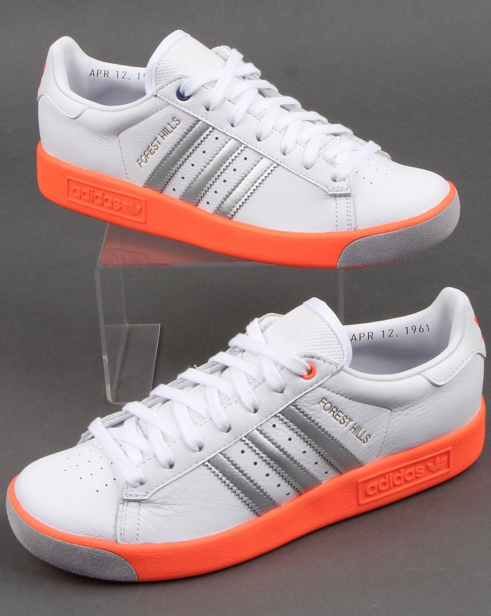 Adidas Forest Hills Turnschuhe Weiß/Silber/Orange