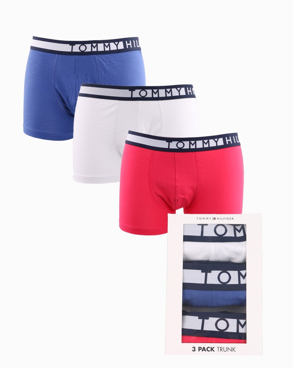 Tommy Hilfiger Triple Pack Boxer Shorts Rose/marine/white