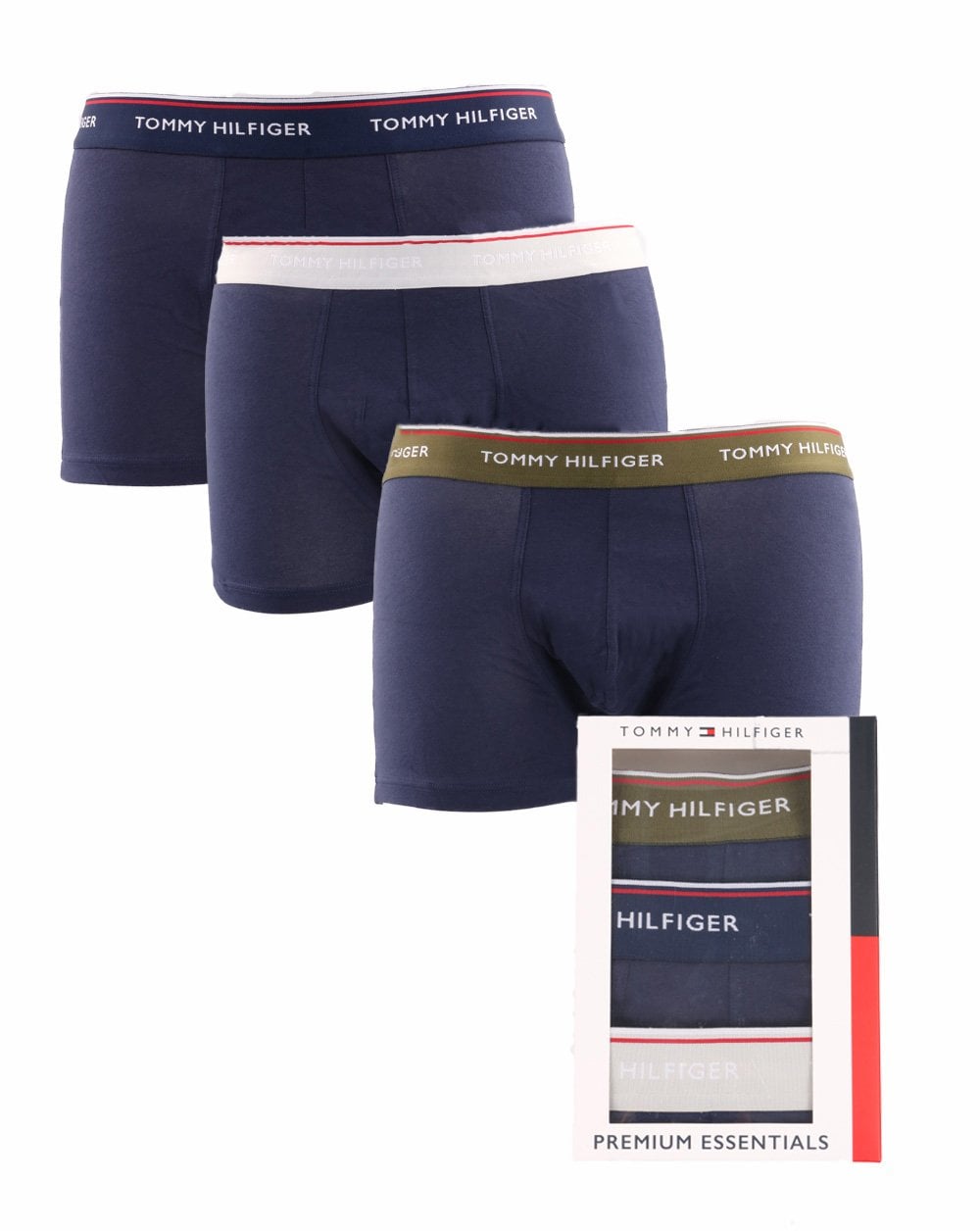 Tommy Hilfiger Triple Pack Boxer Shorts Olive/peacoat/grey