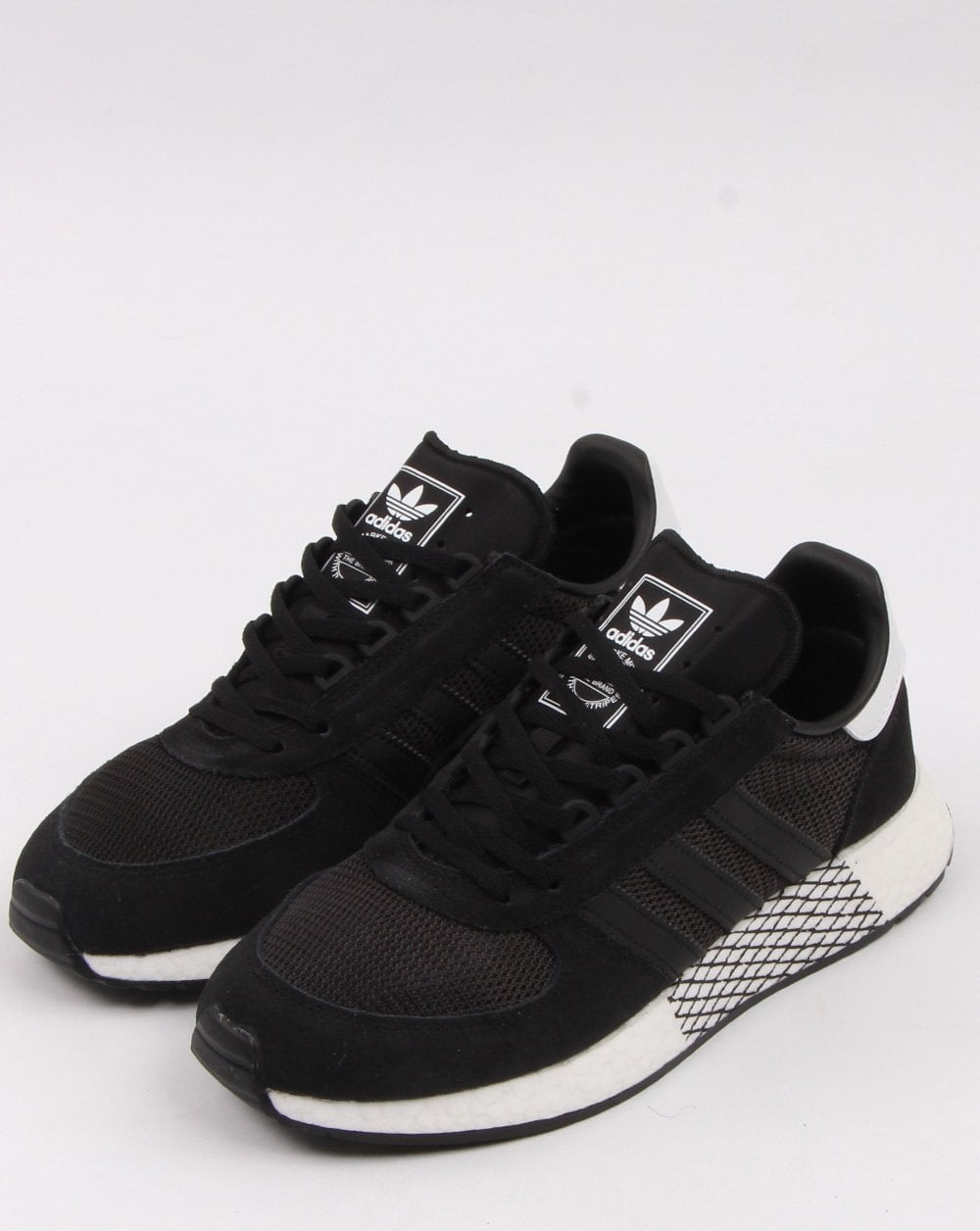 Adidas Marathon Tech Trainers Black/Black/White