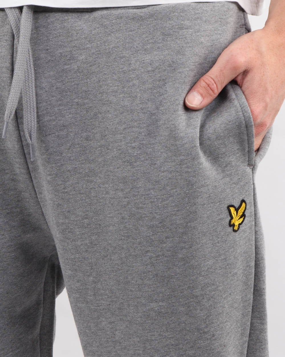Lyle And Scott Slim Sweat Pant Mid Grey Marl