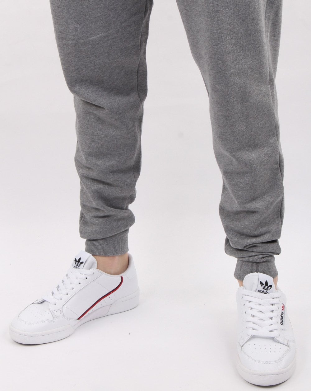 Lyle And Scott – Schmal geschnittene Jogginghose in Mittelgrau meliert