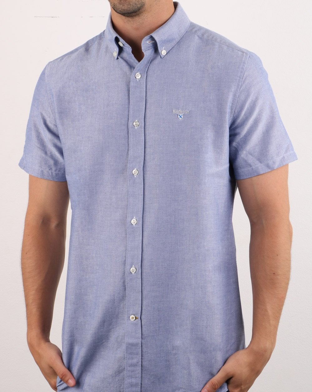 Barbour Oxford Short Sleeve Shirt Indigo