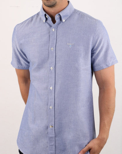 Barbour Oxford Kurzarmhemd Indigo