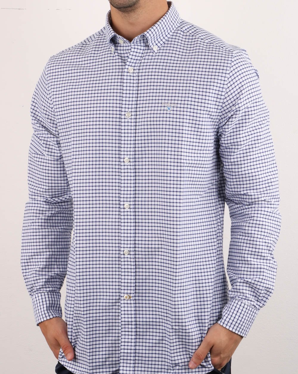 Barbour Tattersall Hemd Indigo