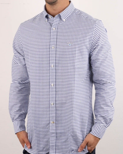 Barbour Tattersall Hemd Indigo