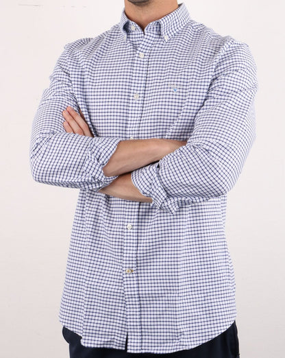 Barbour Tattersall Hemd Indigo