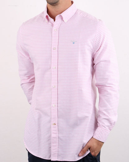 Barbour Tattersall Hemd Rosa