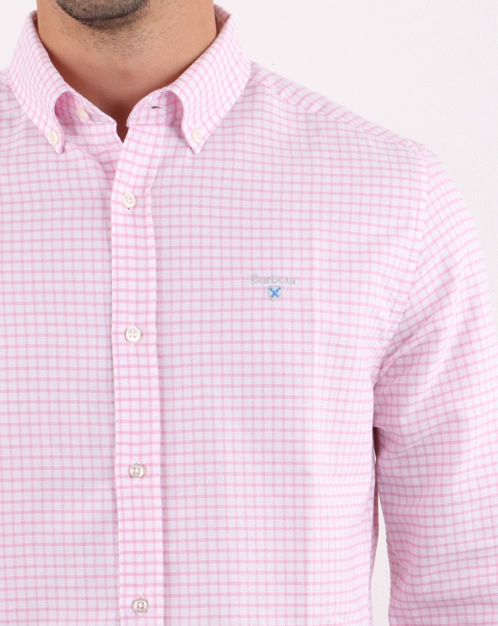 Barbour Tattersall Hemd Rosa