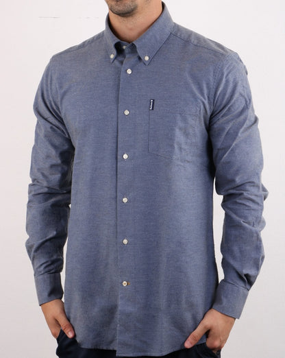 Barbour Oxford Hemd Dunkelgrau