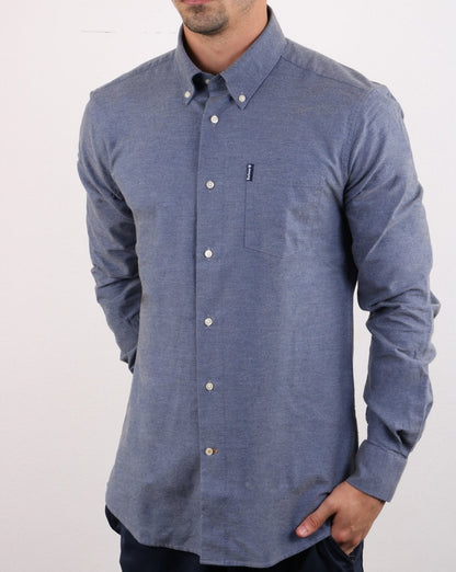 Barbour Oxford Hemd Dunkelgrau