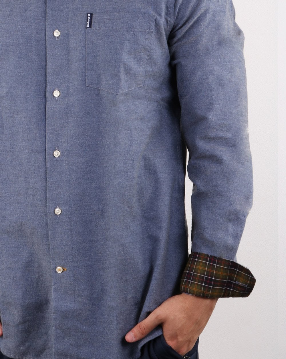 Barbour Oxford Hemd Dunkelgrau