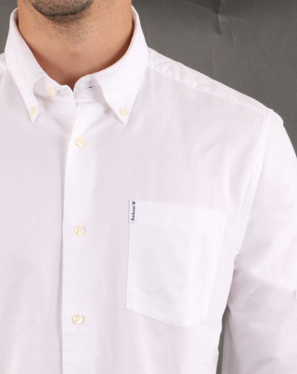 Barbour Oxford Hemd Weiß