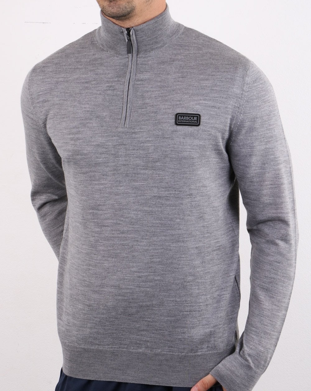 Barbour International Absorb Merino Grau