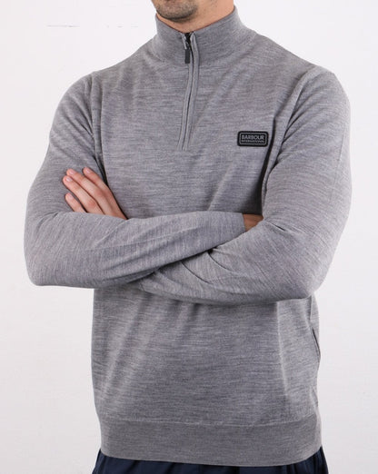 Barbour International Absorb Merino Grau