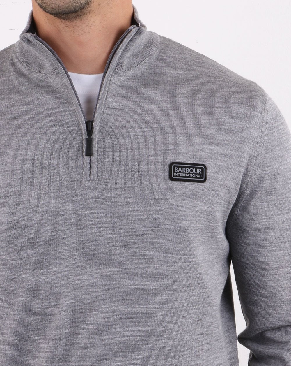 Barbour International Absorb Merino Grey