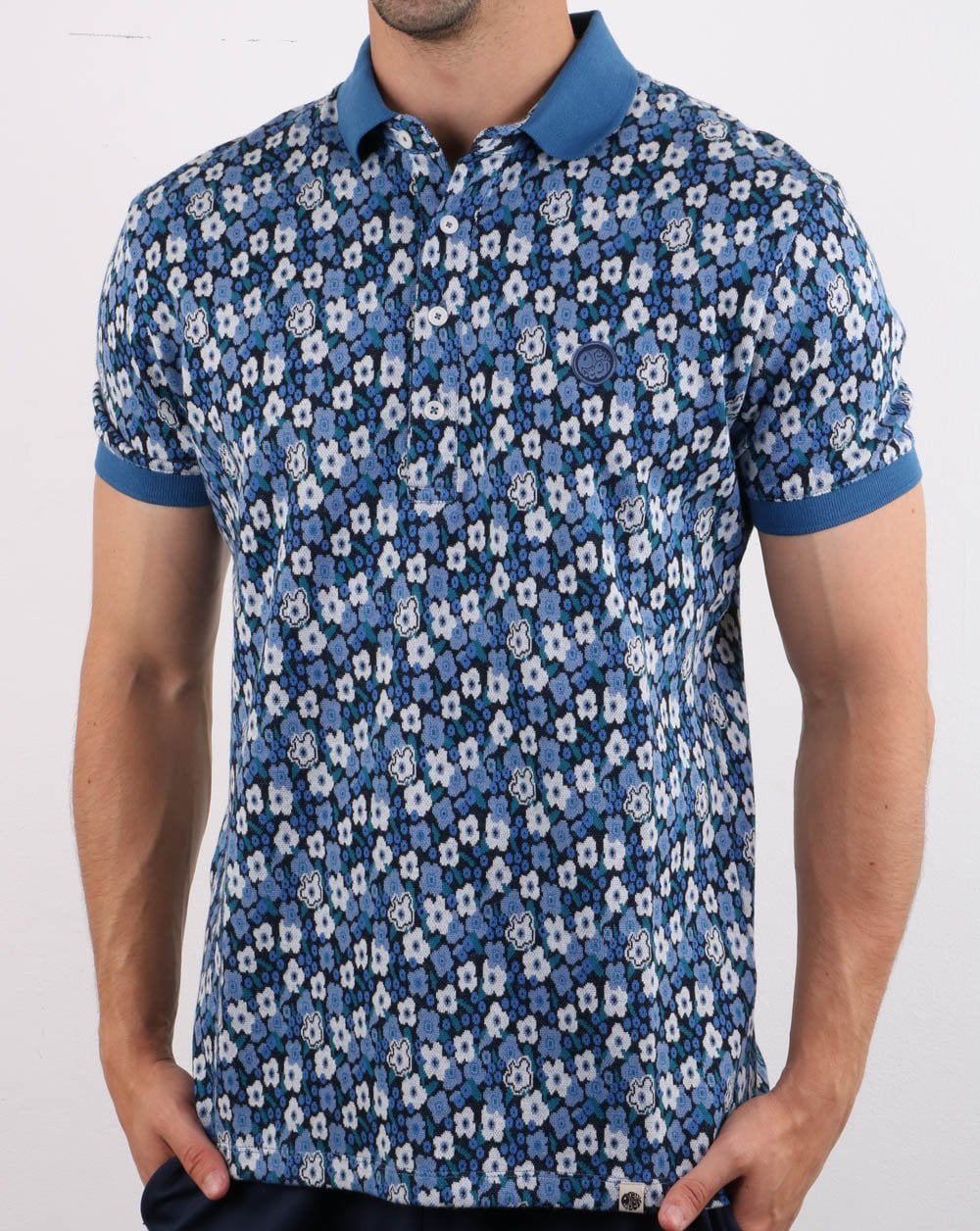 Pretty Green Barley Polo Blau
