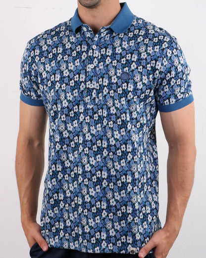 Pretty Green Barley Polo Blau