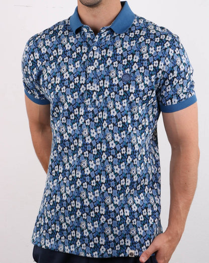 Pretty Green Barley Polo Blau
