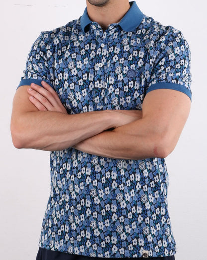 Pretty Green Barley Polo Blau