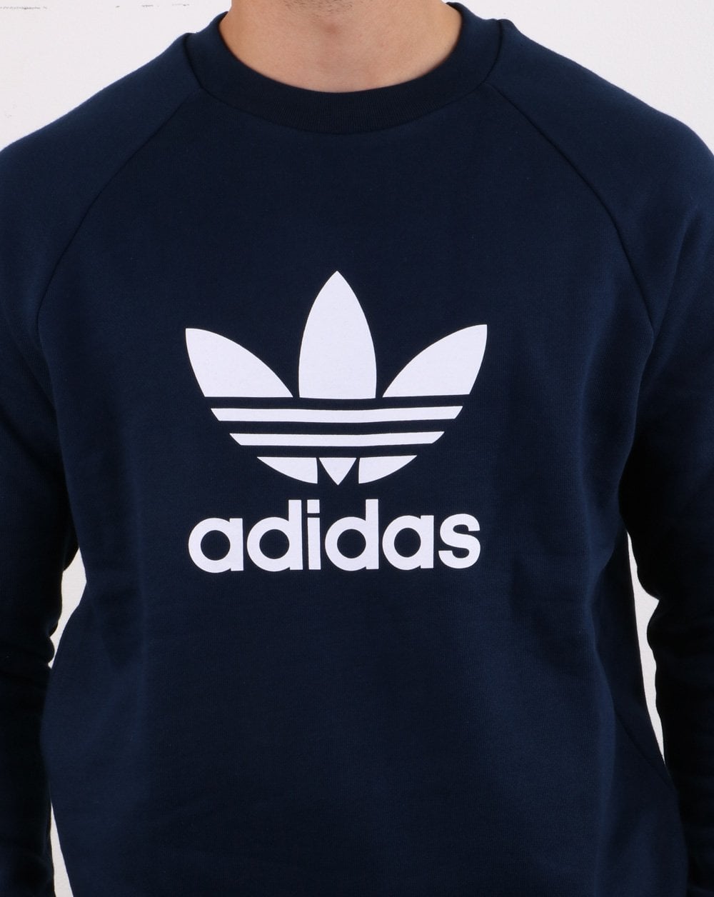 Adidas Originals Trefoil Crew Sweatshirt Marineblau
