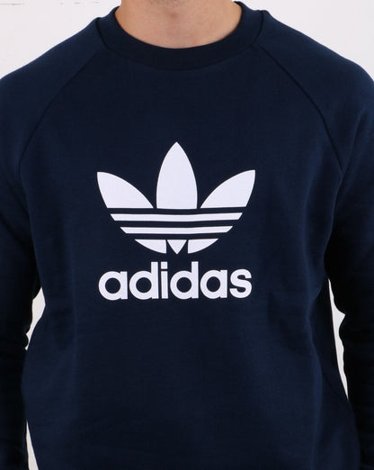 Adidas Originals Trefoil Crew Sweatshirt Marineblau