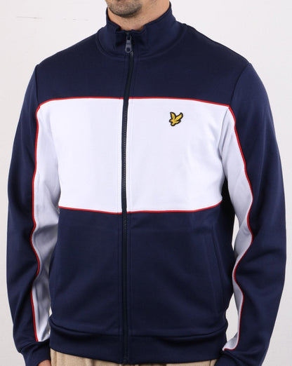 Lyle And Scott Trainingsjacke mit Farbblockdesign, Marineblau