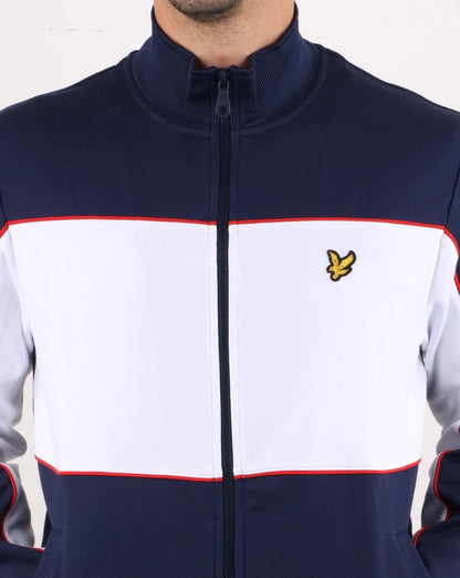 Lyle And Scott Trainingsjacke mit Farbblockdesign, Marineblau