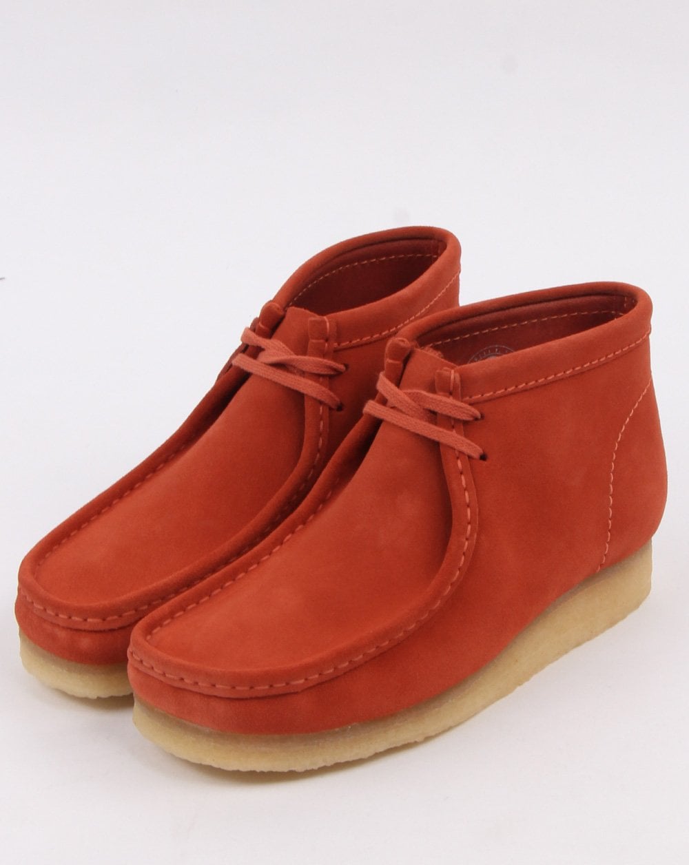 Clarks Originals – Wallabee – Stiefel in gebranntem Orange