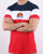 Ellesse Block T Shirt Red/white/navy