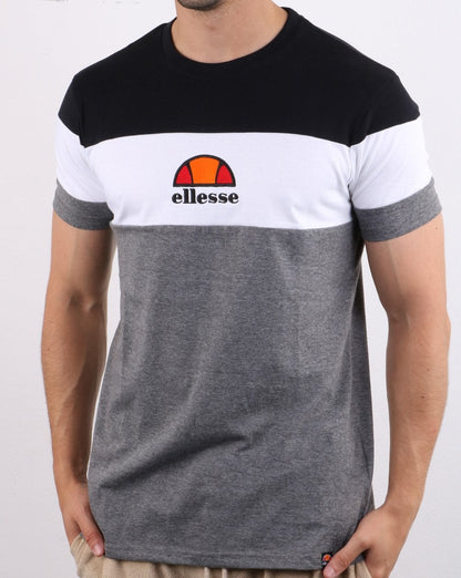 Ellesse Block T-Shirt Grau/Weiß/Schwarz