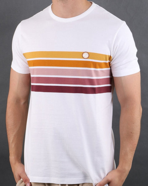 Pretty Green Gordon Chest T-shirt White