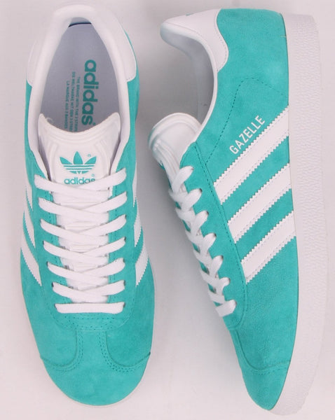 Adidas Gazelle Trainers Aqua/white