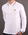 Lyle And Scott Long Sleeve Tipped Polo Shirt White/Navy