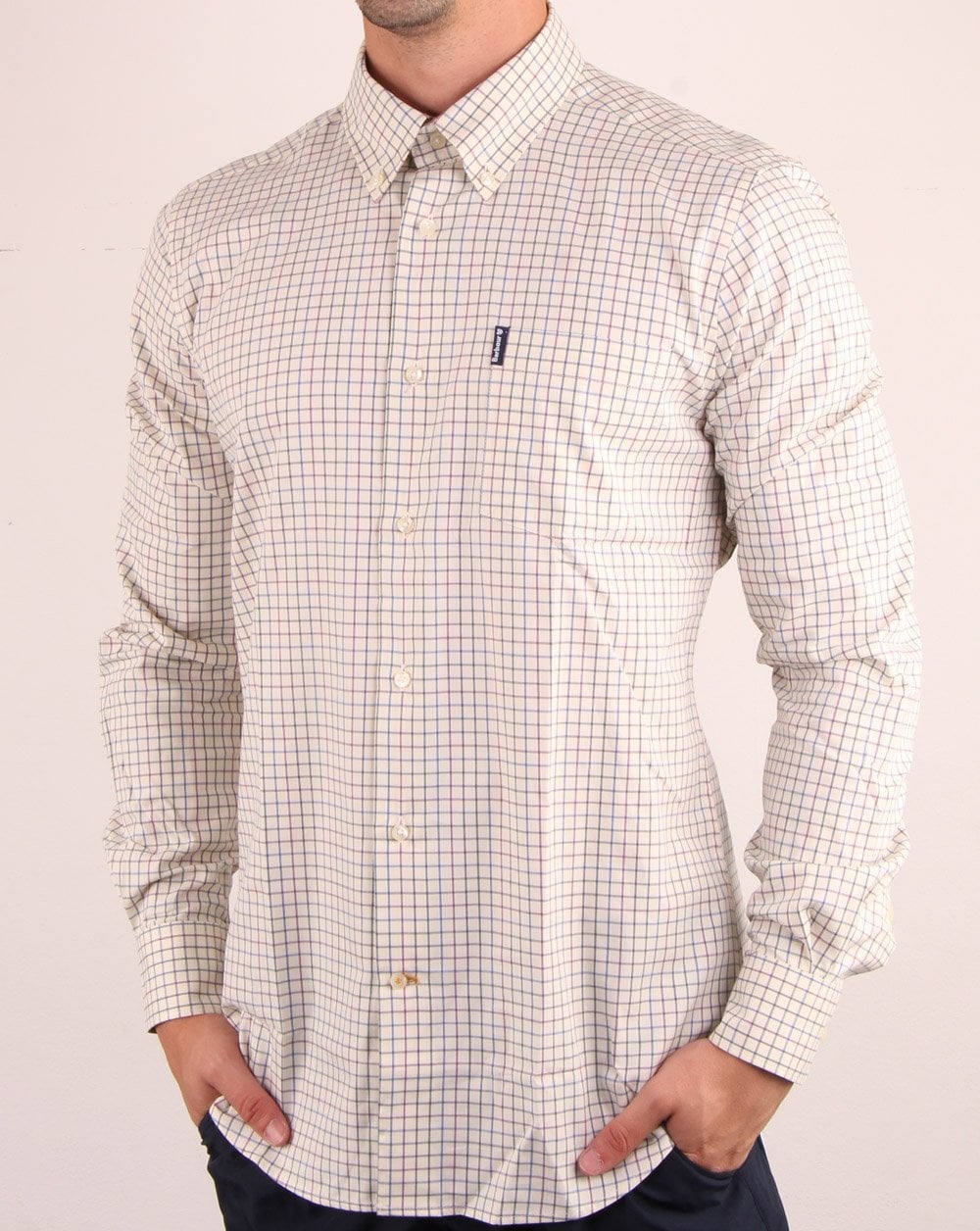 Barbour Tattersall Hemd Lila
