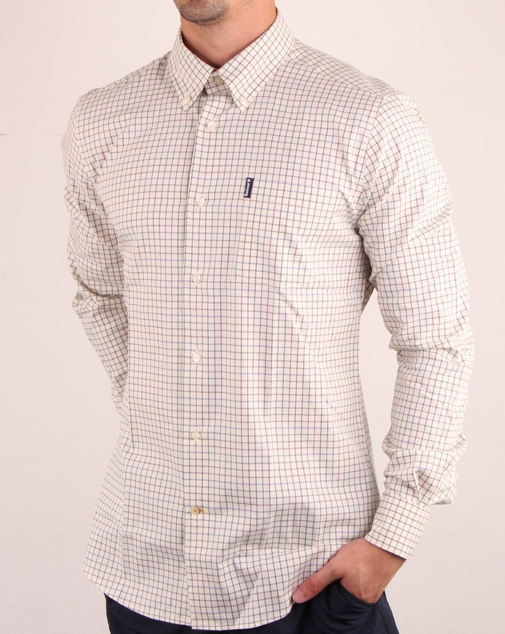 Barbour Tattersall Shirt Purple