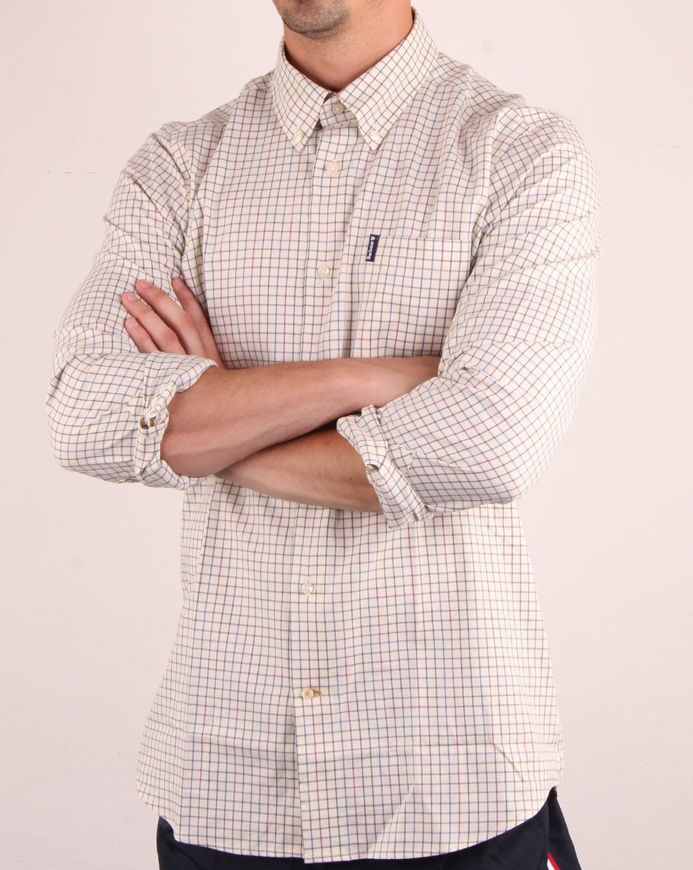 Barbour Tattersall Shirt Purple